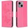 Mobigear Butterfly iPhone 15 Plus Plånboksfodral med sedelfack - Magenta