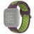 Mobigear Sport Plus Buckle Silikone Fitbit Versa 2 Urrem Spændelås - Grøn / Lilla