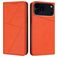 Mobigear Frosted Flip iPhone 17 Pro Max Pungetui med Seddelrum - Orange