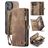 CaseMe 008 iPhone 16 Cover Aftageligt 2-i-1-pungetui med Seddelrum - Brun
