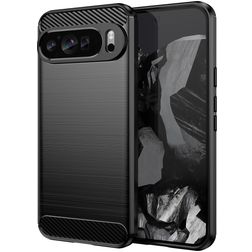 Mobigear Brushed Slim Google Pixel 9 Pro XL TPU flexible Carcasa - Negro