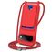 Mobigear Lanyard Card Google Pixel 11 Pro XL Silicone Cover con cordino e portacarte - Rosso