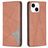 Mobigear Rhombus Slim iPhone 15 Pungetui - Brun