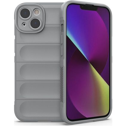 Mobigear Bumpy iPhone 14 Flexibel TPU Skal - Grå