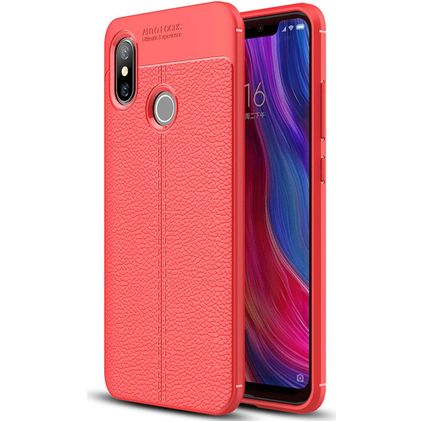 Mobigear Luxury Xiaomi Mi 8 TPU flessibile Back cover - Rosso