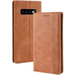 Mobigear Sensation Samsung Galaxy S10 Wallet case - Cognac