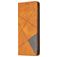 Mobigear Rhombus Slim Realme C11 (2020) Wallet case - Cognac