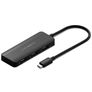 Cygnett Unite 3-in-1 USB-C til HDMI Hub 0,15 m - Sort