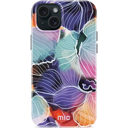 MIO iPhone 15 Plus MagSafe Hard Case Back cover - Flowers