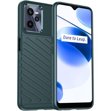 Mobigear Groove Realme C35 TPU flessibile Back cover - Verde