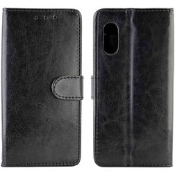 Mobigear Wallet Samsung Galaxy Xcover Pro Lompakkokotelo + Setelitasku - Musta