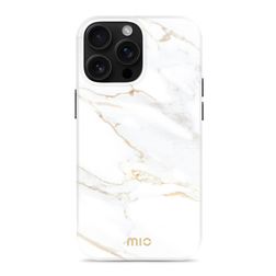 MIO iPhone 16 Pro MagSafe Hardcase Back cover - White Marble