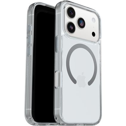 OtterBox Symmetry+ Transparente iPhone 17 Pro MagSafe Plástico rígido Capa traseira Antichoque - Transparente