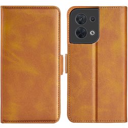 Mobigear Slim Magnet OPPO Reno 8 5G Cover a libro portafoglio - Cognac