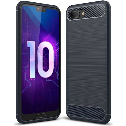 Mobigear Brushed Slim HONOR 10 Joustava TPU Suojakuori - Laivastonsininen