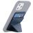 Mobigear Folding Snap-On Card Holder - 3 Cards - MagSafe Compatible - Dark Blue