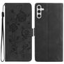 Mobigear Flowers Samsung Galaxy A17 Pungetui med Seddelrum - Sort