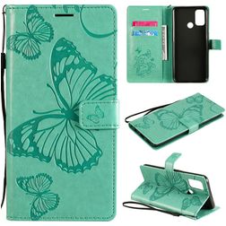 Mobigear Butterfly OPPO A53 Pungetui med Seddelrum - Turkis