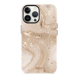 MIO iPhone 13 Pro MagSafe Hardcase Back cover - Gold Marble