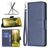Mobigear Excellent Motorola Moto E32 Knížkové pouzdro Peněženka - Modrá