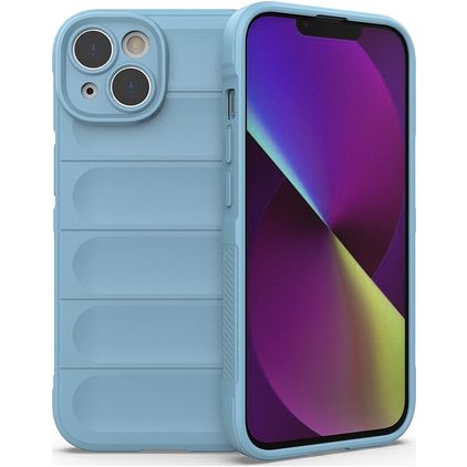 Mobigear Bumpy iPhone 14 TPU flexible Carcasa - Azul