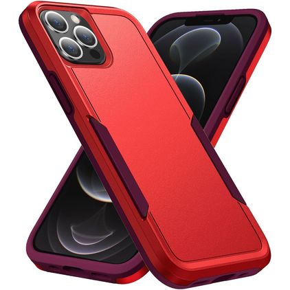 Mobigear Heavy Armor iPhone 14 Pro Max Hardcase Back cover Antiurto - Rosso