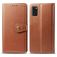 Mobigear Snap Button Samsung Galaxy A41 Pungetui med Seddelrum - Cognac