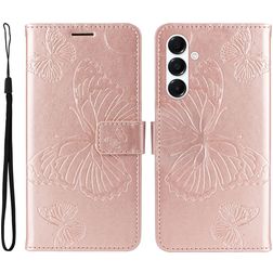 Mobigear Butterfly Samsung Galaxy A26 Capa livro Carteira - Rosa dourado