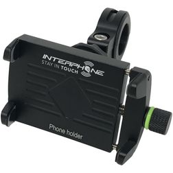 Interphone Aluminum Motocrab Phone Bike / Motor Mount Handlebar Mount Clamp Universal - Black