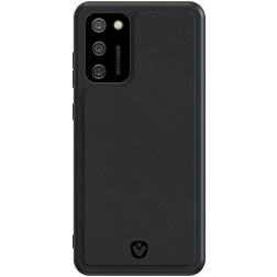 Valenta Snap Samsung Galaxy A02s Ægte læder Bagsidecover - Sort