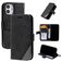 Mobigear Rhombus iPhone 12 Mini Plånboksfodral med sedelfack - Svart