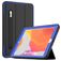 Mobigear Tri-Fold Folio iPad 8 (2020) Kova muovi / TPU Lompakkokotelo + Kynänpidike - Musta / Sininen