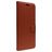 Valenta Gel Skin iPhone 15 Pro Max Piel auténtica Funda tipo libro Cartera - Marrón