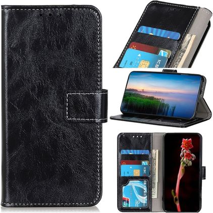 Mobigear Basic OnePlus 10T Funda tipo libro Cartera - Negro