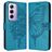 Mobigear Butterfly OPPO Reno 12 Pro Plånboksfodral med sedelfack - Blå