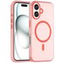 Mobigear Shockproof iPhone 16 Plus MagSafe TPU flexible Carcasa - Rojo