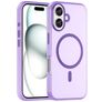Mobigear Shockproof iPhone 16 MagSafe TPU flexível Capa traseira - Roxo
