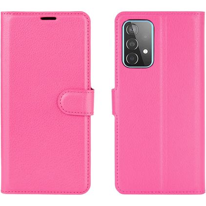 Mobigear Classic Samsung Galaxy A52 Plånboksfodral med sedelfack - Rosa
