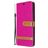 Mobigear Fabric Samsung Galaxy A21 Kangas Lompakkokotelo + Setelitasku - Magenta