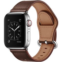 Mobigear Venezia Læder Apple Watch Urrem Spændelås - 49/46/45/44 mm - Brun