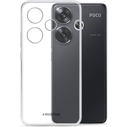 Mobilize Gelly POCO F6 TPU flexible Carcasa - Negro