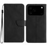 Mobigear Stitch iPhone 18 Pro Max Funda tipo libro Cartera - Negro