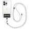 Mobigear Lanyard Cordino per cellulare universale regolabile - Nero / Bianco