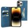 Mobiparts Classic Wallet iPhone 14 Pro Max Pungetui med Seddelrum - Steel Blue