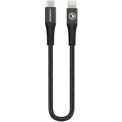 Mobilize Strong Nylon Kabel USB-C do Apple Lightning 0,2 m - Czarny