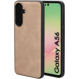 Mobiparts Classic Samsung Galaxy A56 MagSafe TPU / Skóra ekologiczna Etui plecki - Moonstone Beige