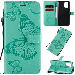 Mobigear Butterfly Samsung Galaxy S10 Lite Plånboksfodral med sedelfack - Turkos