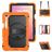 Mobigear SureGrip XGuard Samsung Galaxy Tab S11 Case Plastic / Silicone Back cover + Stylus Holder + Shoulder Strap + Stand - Orange