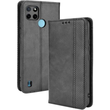 Mobigear Sensation Realme C25Y Pungetui med Seddelrum - Sort