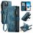 CaseMe C30 iPhone 14 Wallet case - Blue
